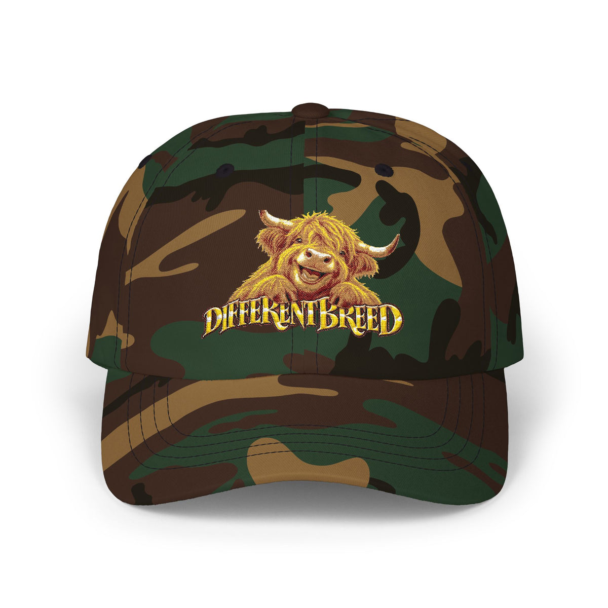 Dad Cap - 'Different Breed' Highland Cow Embroidered Hat