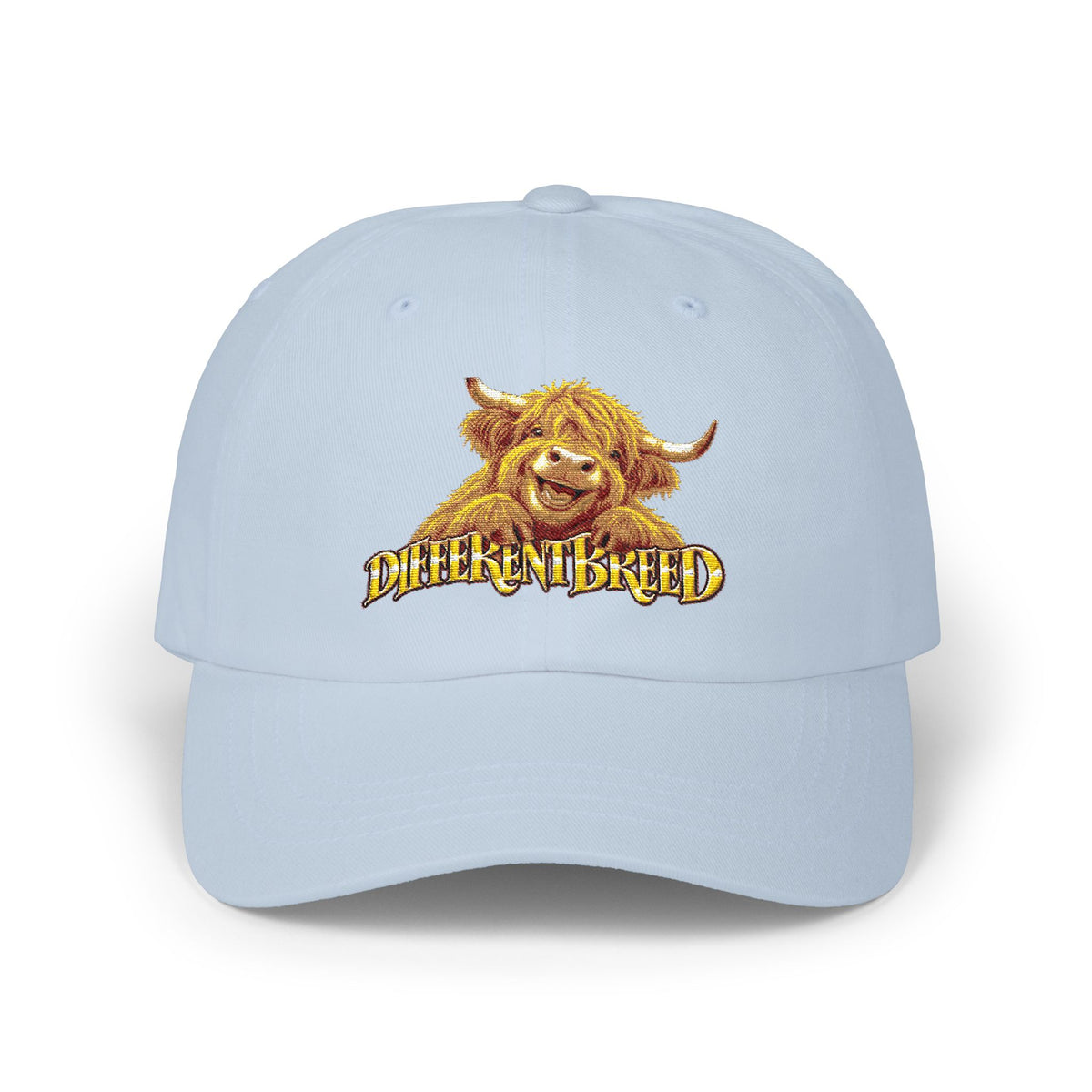 Dad Cap - 'Different Breed' Highland Cow Embroidered Hat