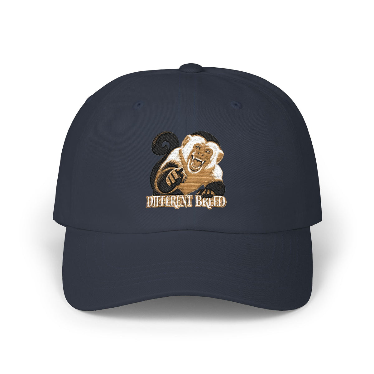 Dad Cap — Gold & Black Embroidered Ram Logo ‘ENTHRALLED’ Baseball Hat