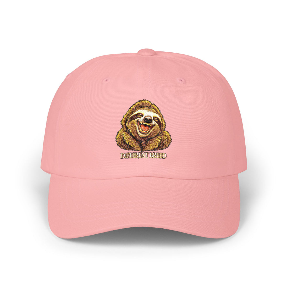 Sloth Smile Classic Dad Cap — Embroidered Relaxed Sloth Hat
