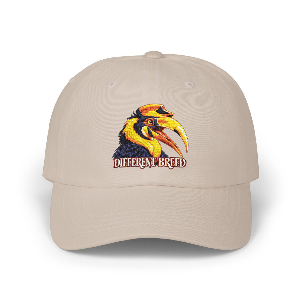 Different Breed Dad Cap — Embroidered Hornbill Bird Baseball Hat