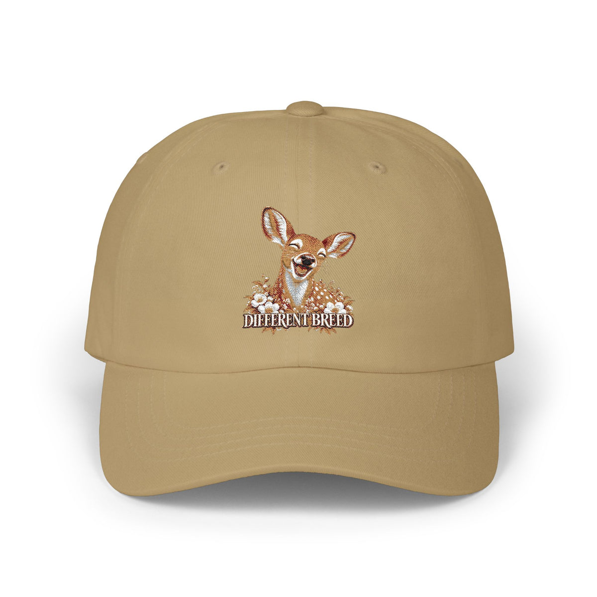 Classic Dad Cap — Cute Fawn Embroidered Deer Hat
