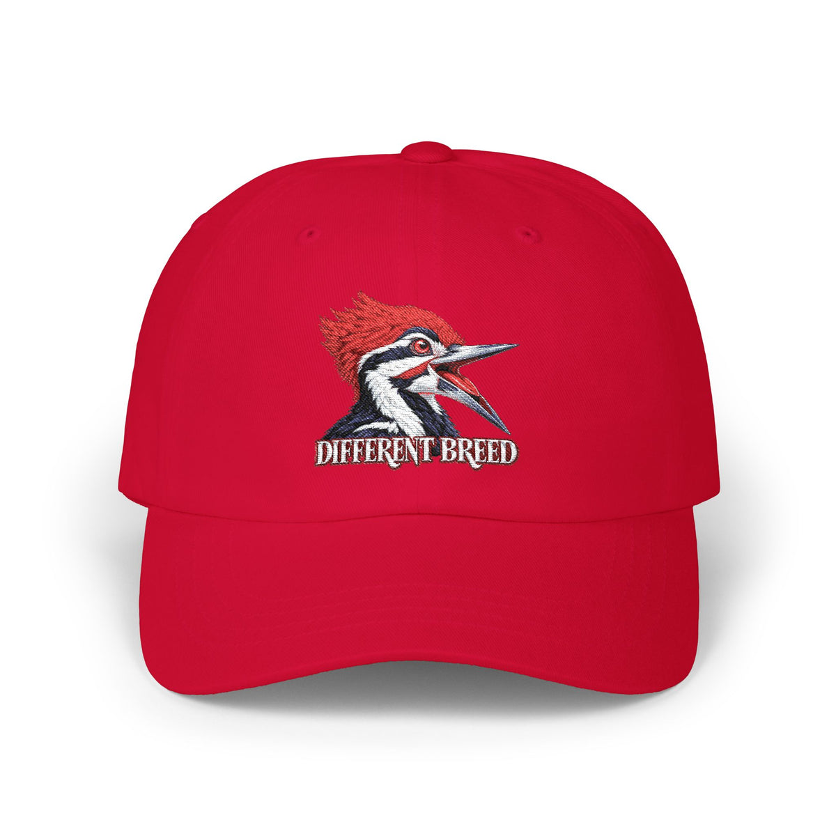 Woodpecker 'Different Breed' Classic Dad Cap — Embroidered Bird Trucker Hat