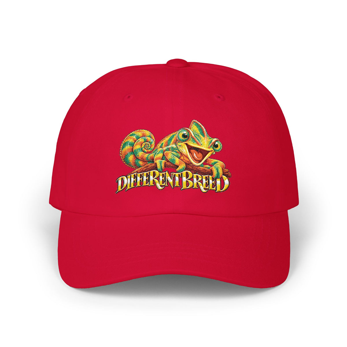 Dad Cap — Colorful Chameleon "Different Breed" Embroidered Hat