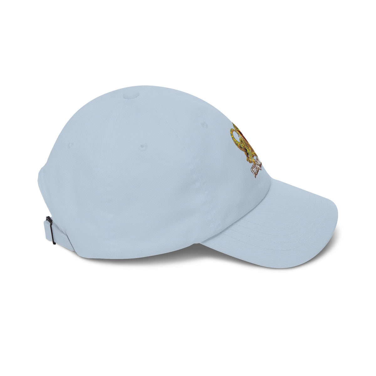 Dad Cap — Smiling Chameleon "When in Doubt" Embroidered Hat