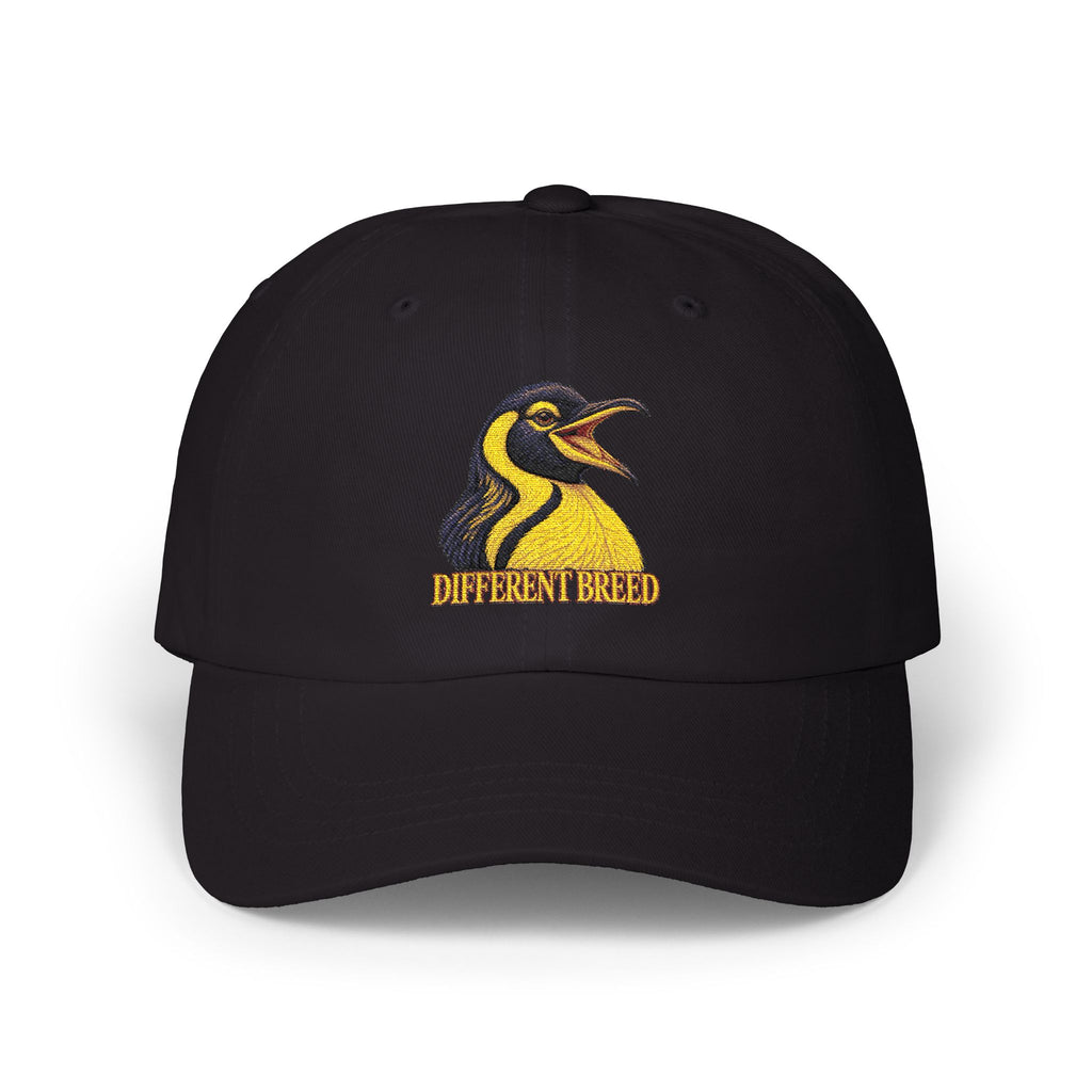 Penguin Logo Dad Cap - Embroidered 'Different Breed' Baseball Hat