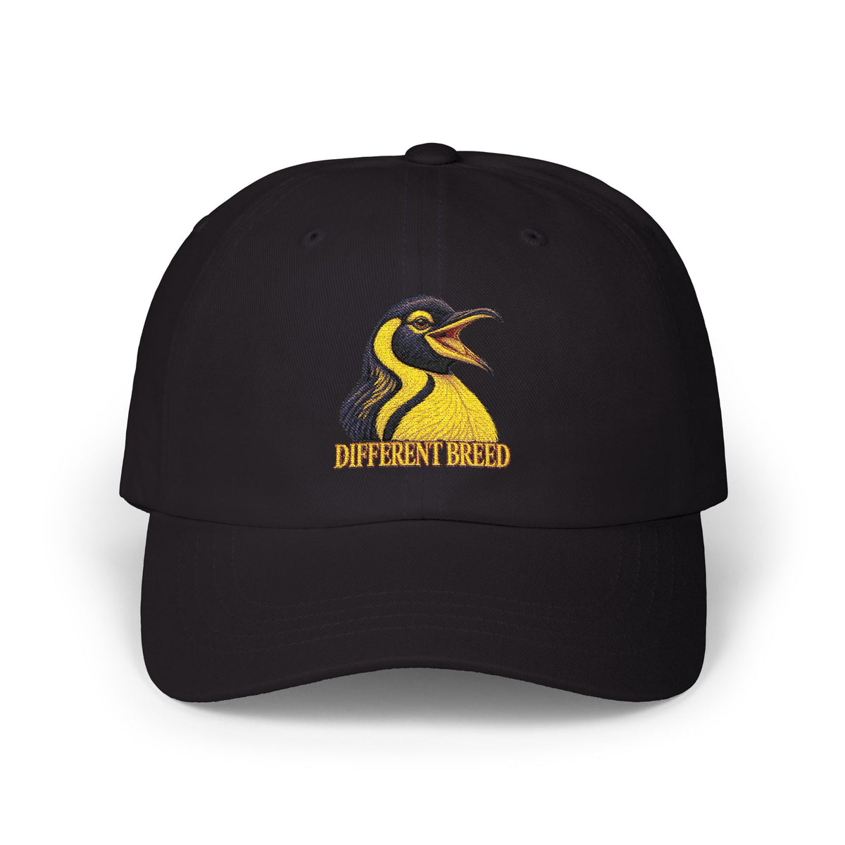 Penguin Logo Dad Cap - Embroidered 'Different Breed' Baseball Hat