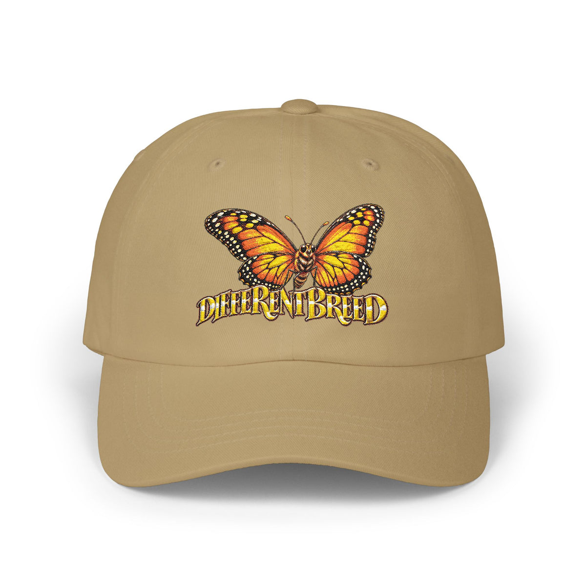 Butterfly 'Different Breed' Dad Cap — Embroidered Orange Monarch Baseball Hat