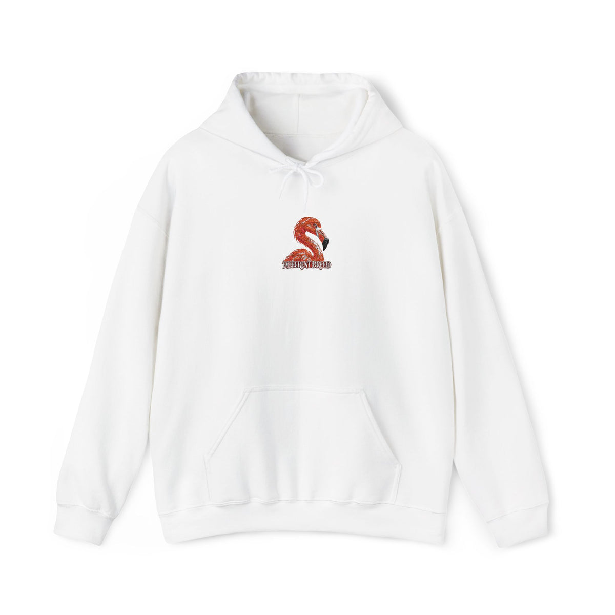 Dragon Floral Hoodie — Small Red Floral Dragon Chest Print, Asian Mythology Streetwear
