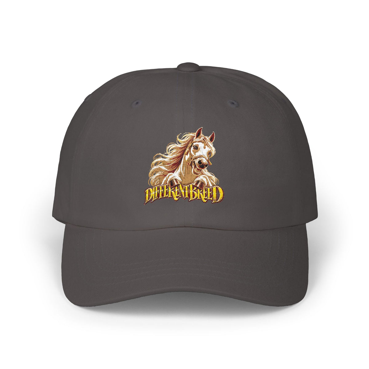 Embroidered Mustang Dad Cap — Vintage Stallion Baseball Hat