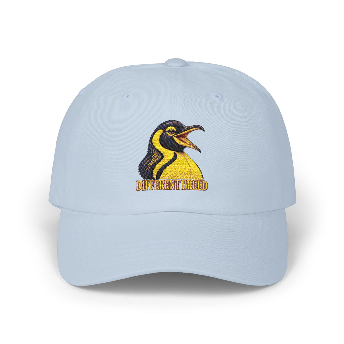 Penguin Logo Dad Cap - Embroidered 'Different Breed' Baseball Hat