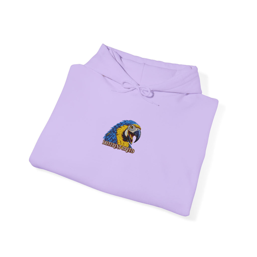 Hedgehog Floral Hoodie – Cute Blue & Yellow Garden Critter Sweatshirt
