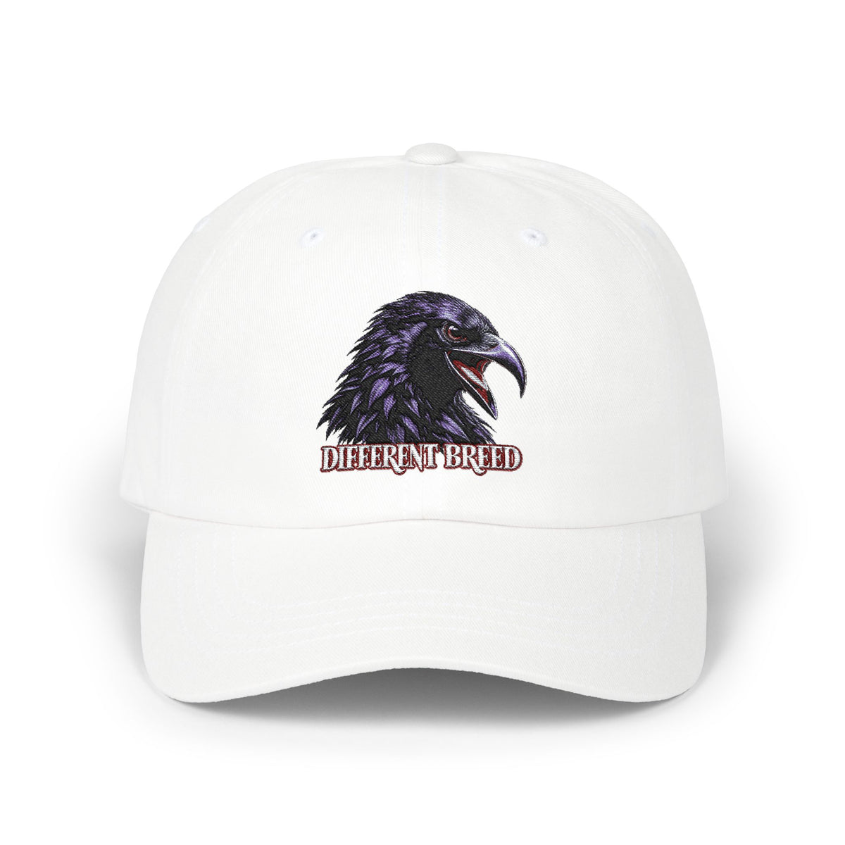 Dad Cap — Raven Head "Different Breed" Embroidered Hat
