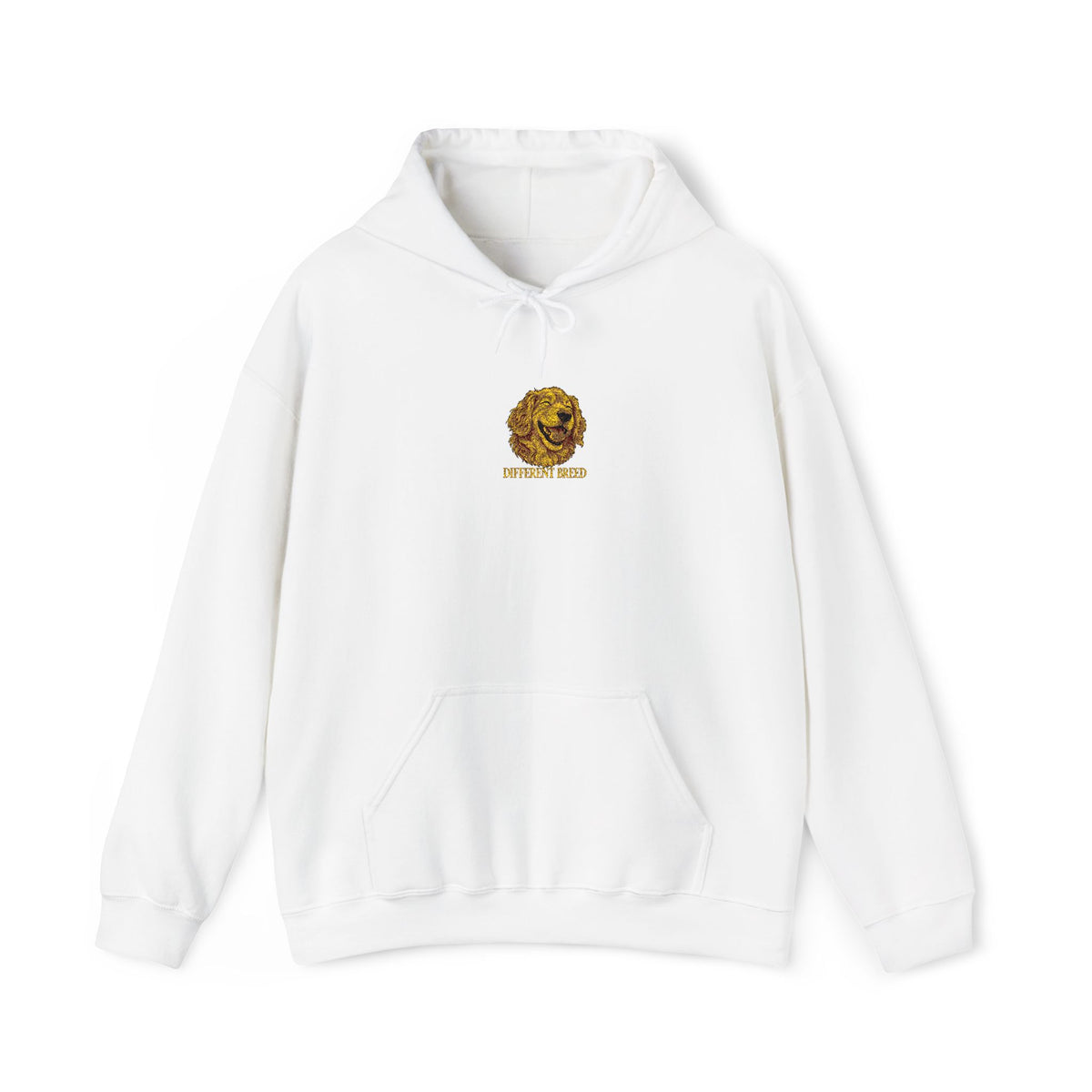 Gold Floral Sun Hoodie – 'Sunflower Heart' Minimal Embroidered Sweatshirt