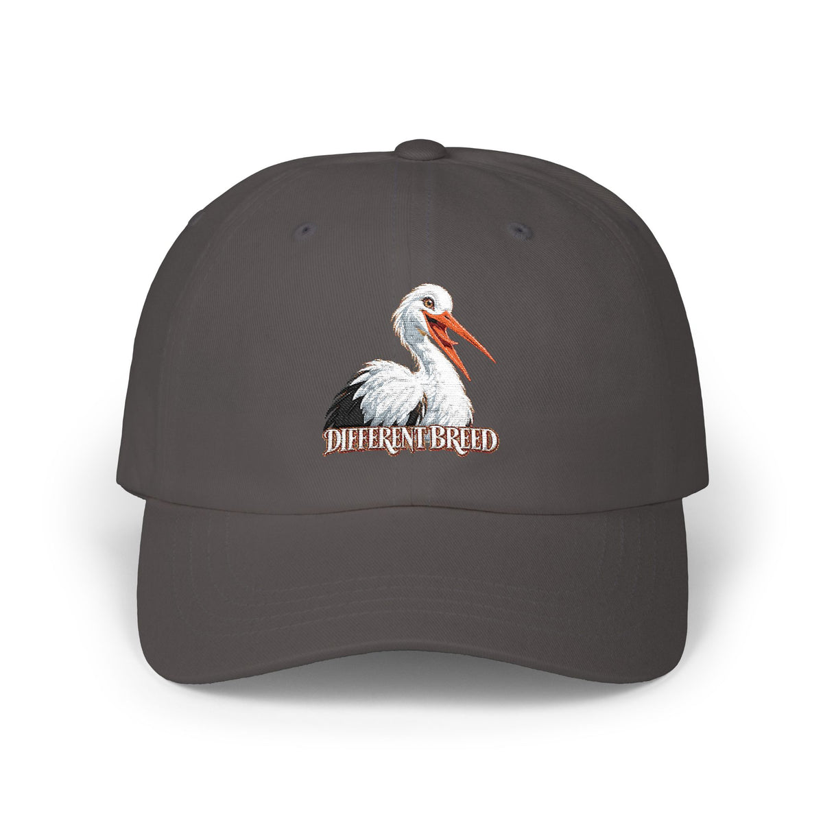 Dad Cap — Embroidered Pelican "Here for the Bird" Hat