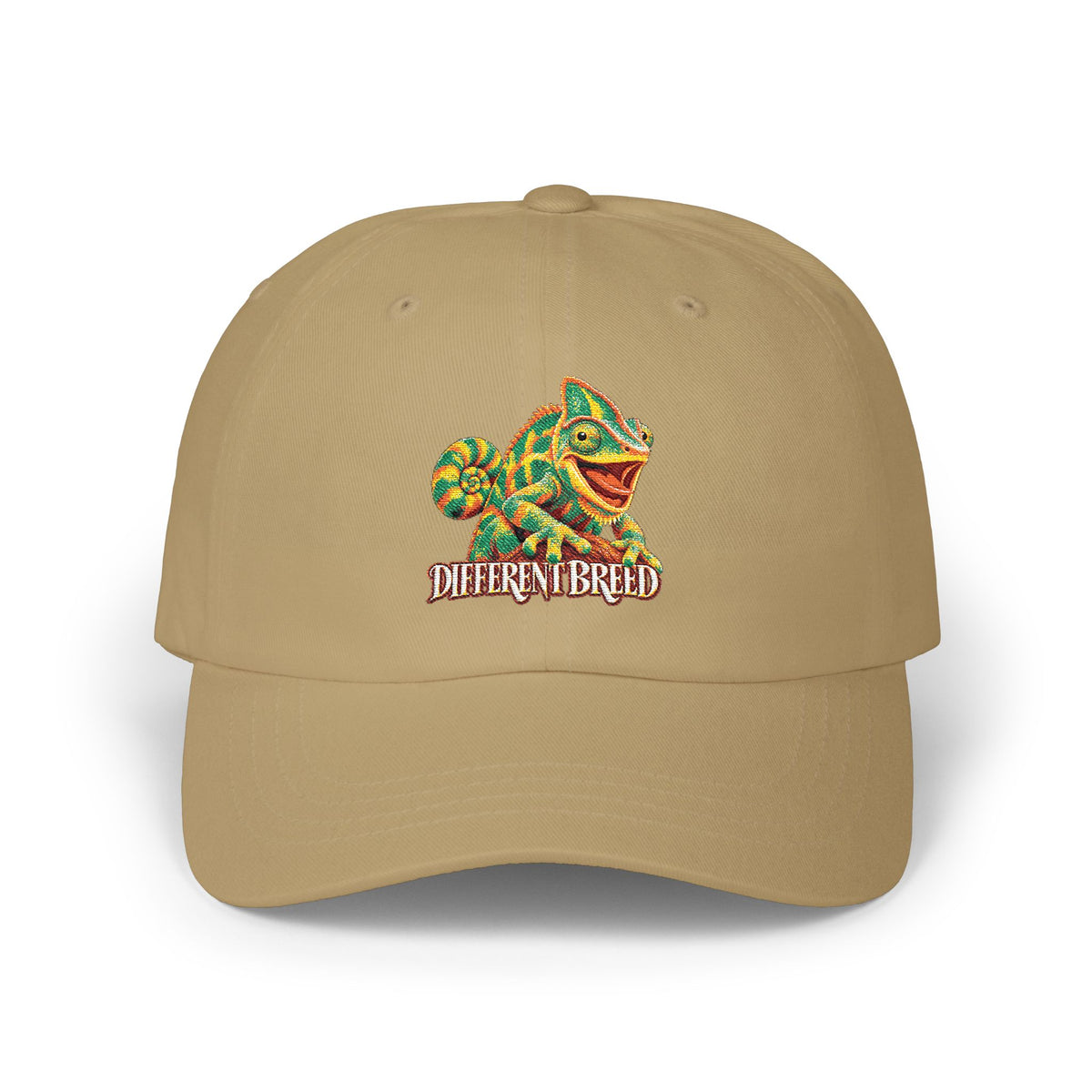 Chameleon Dad Cap — 'Different Breed' Colorful Reptile Embroidered Hat