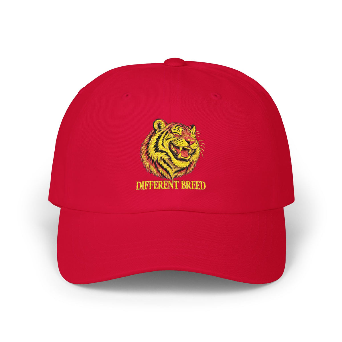 Tiger Head Embroidered Dad Cap — Vintage Athletic Baseball Hat