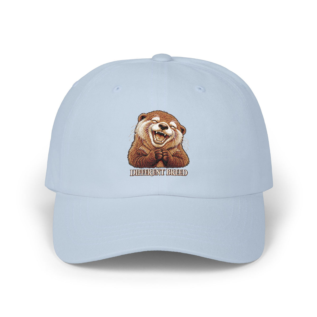 Dad Cap — Cute Smiling Otter Embroidered Baseball Hat
