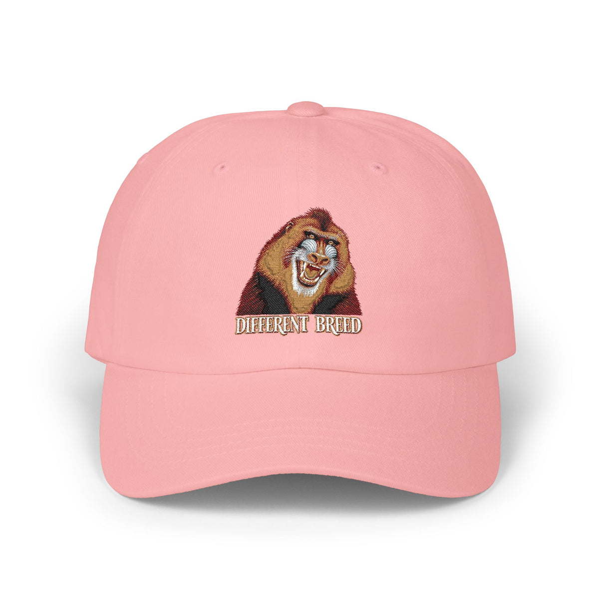 Dad Cap — Embroidered Laughing Lion "Biggest Friend" Hat