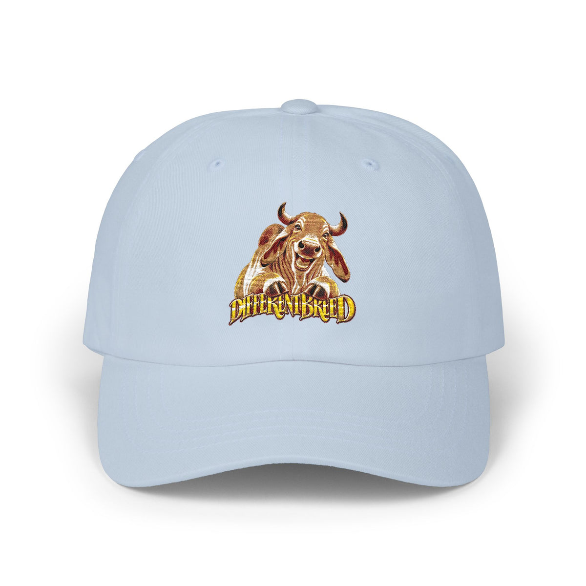 Dad Cap — Vintage Bull Embroidered "Bull-Shifted" Design