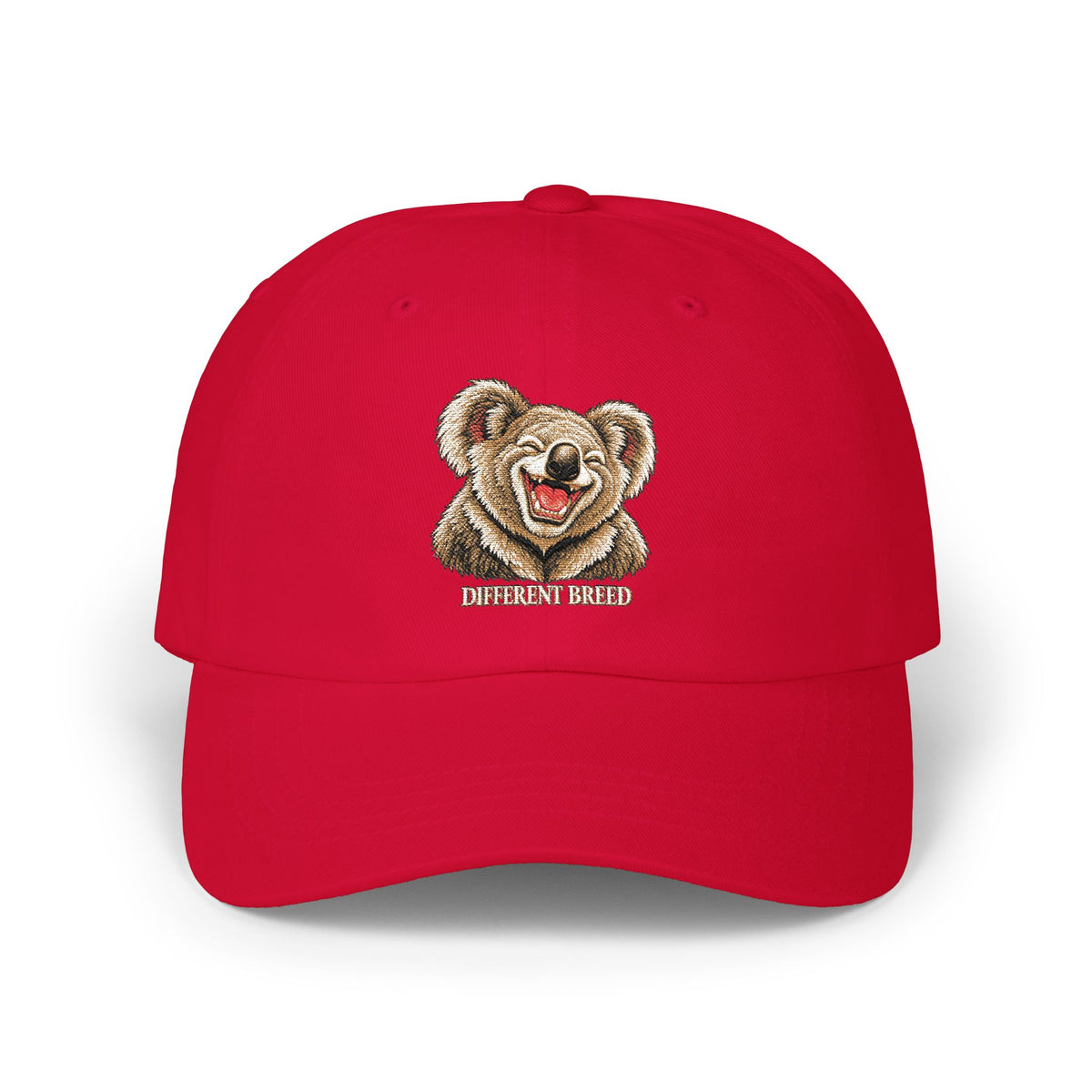 Bear Smile Classic Dad Cap — Embroidered Cute Teddy Hat