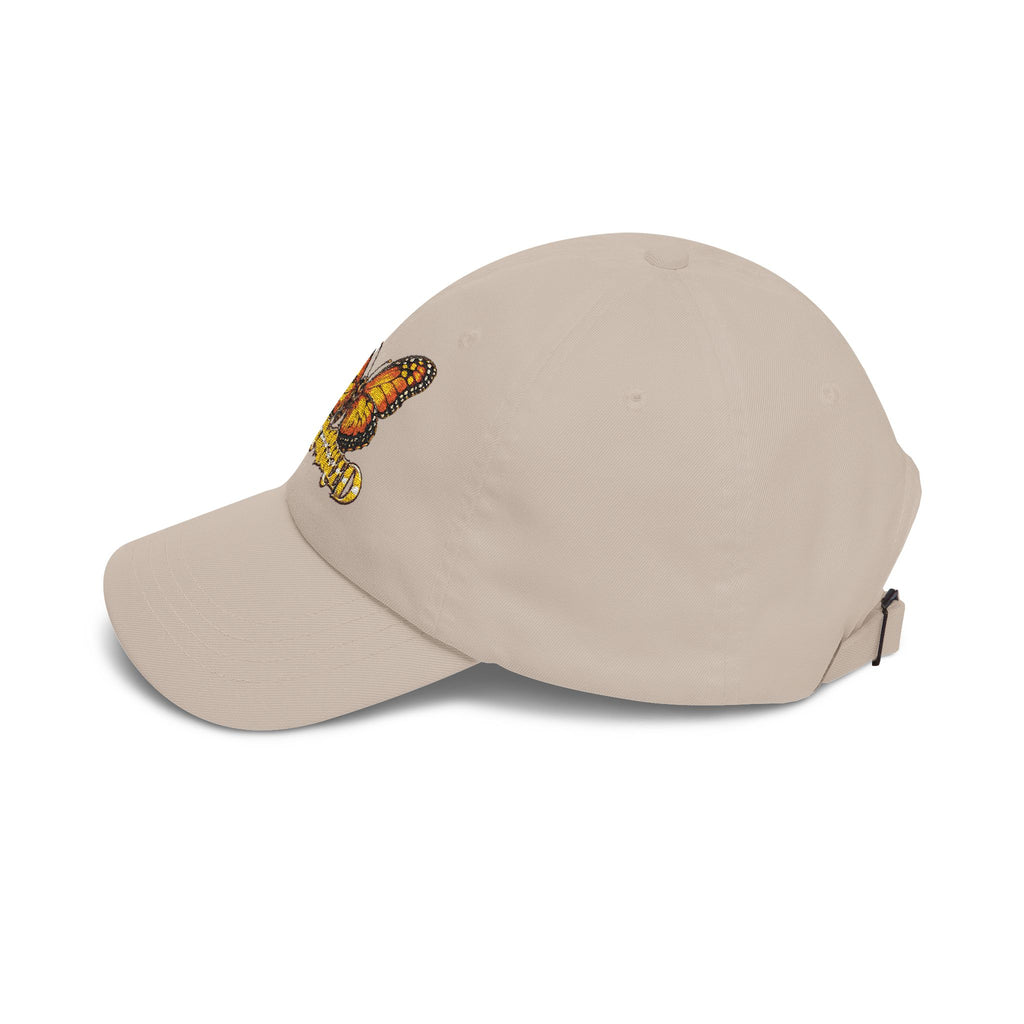 Butterfly 'Different Breed' Dad Cap — Embroidered Orange Monarch Baseball Hat