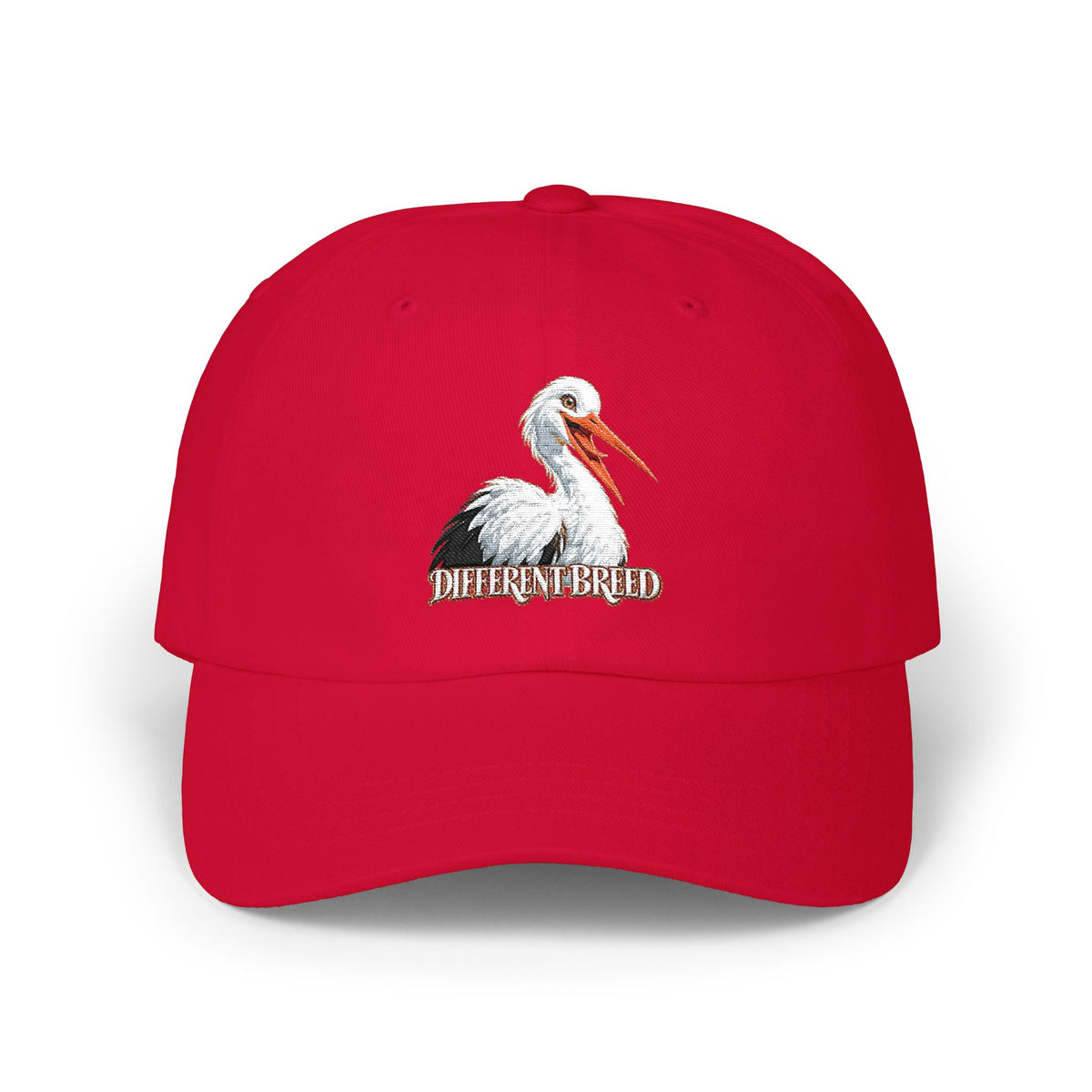 Dad Cap — Embroidered Pelican "Here for the Bird" Hat