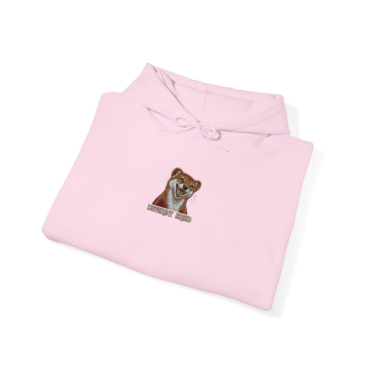 Embroidered Brown Bear Initial 'R' Hoodie – Cozy Animal Monogram Sweatshirt