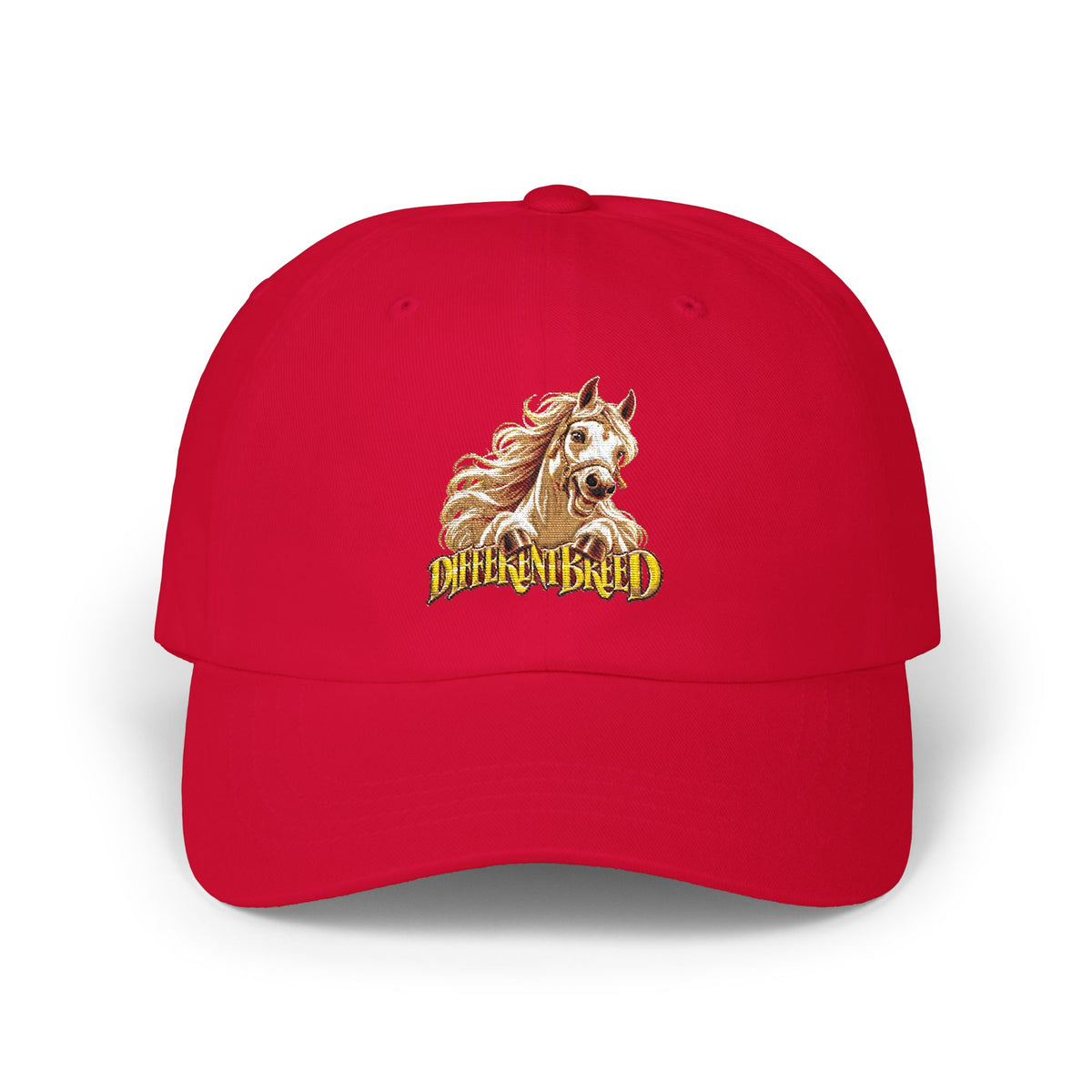 Embroidered Mustang Dad Cap — Vintage Stallion Baseball Hat