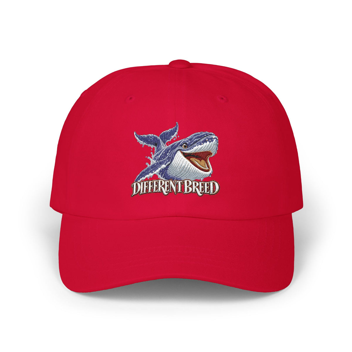 Dad Cap — Whale Graphic "Different Breed" Embroidered Hat