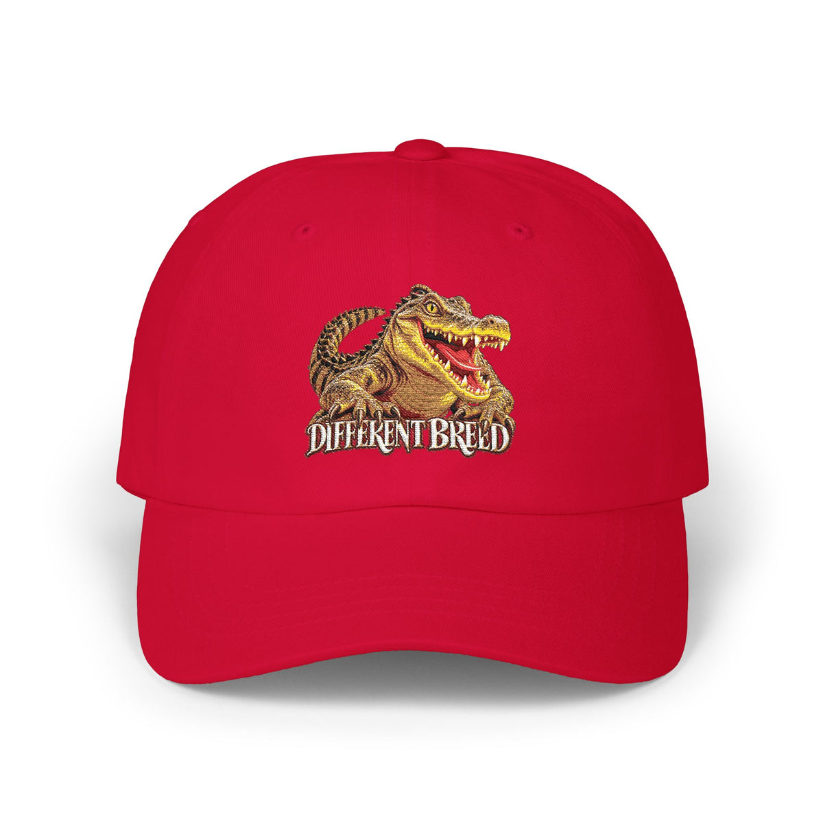 Dad Cap — Vintage Gator 'Different Breed' Embroidered Baseball Hat