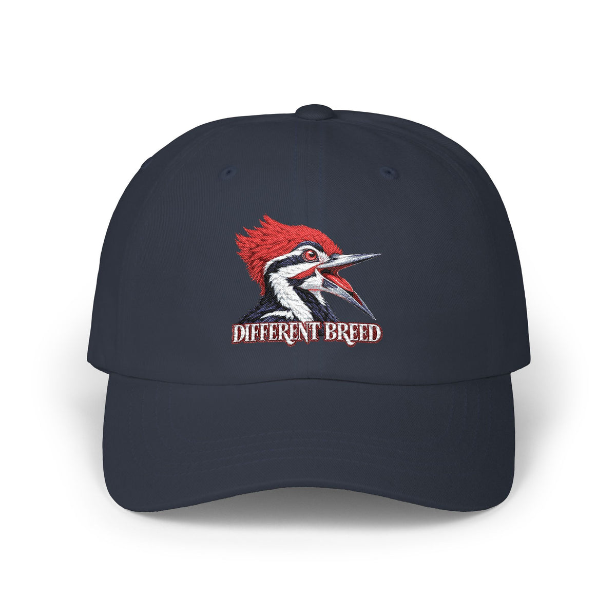 Woodpecker 'Different Breed' Classic Dad Cap — Embroidered Bird Trucker Hat