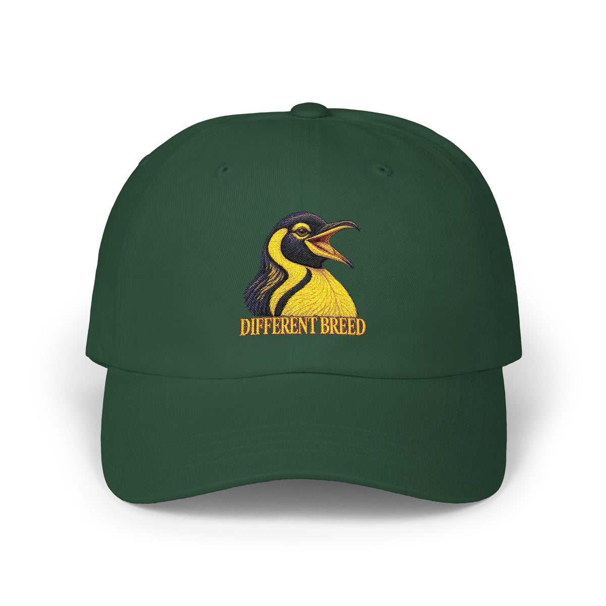 Penguin Logo Dad Cap - Embroidered 'Different Breed' Baseball Hat