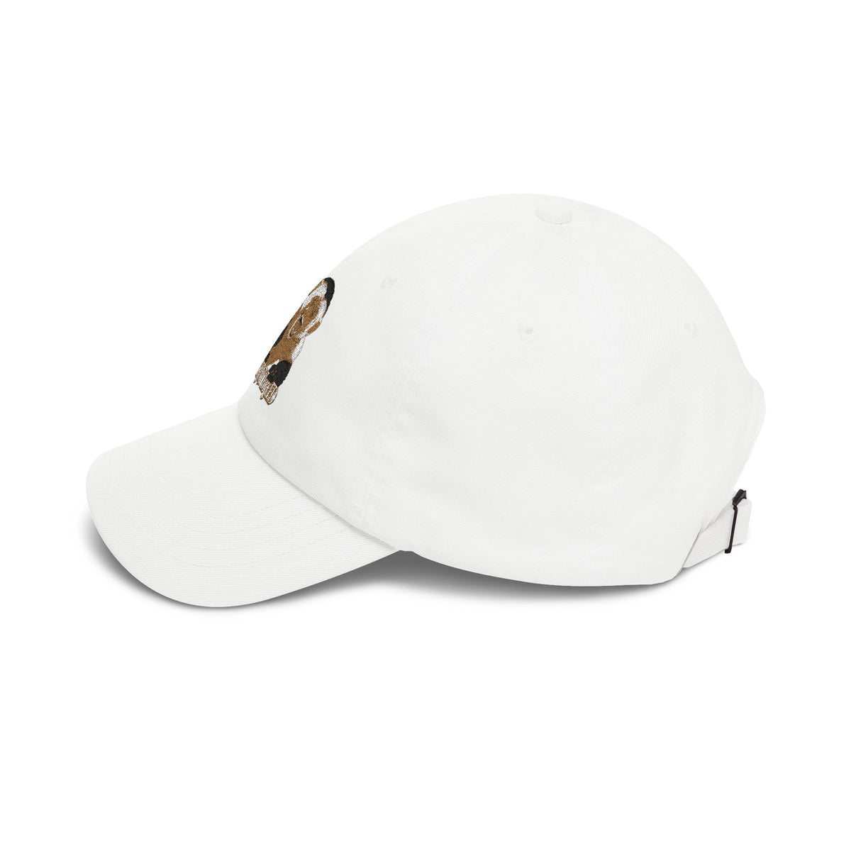 Dad Cap — Gold & Black Embroidered Ram Logo ‘ENTHRALLED’ Baseball Hat