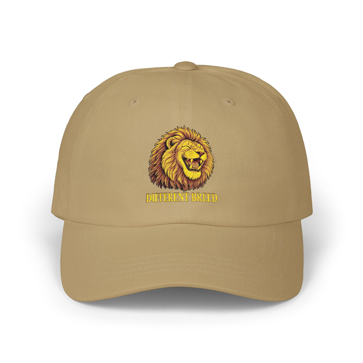 Lion Graphic Dad Cap — Vintage Embroidered Lion Hat