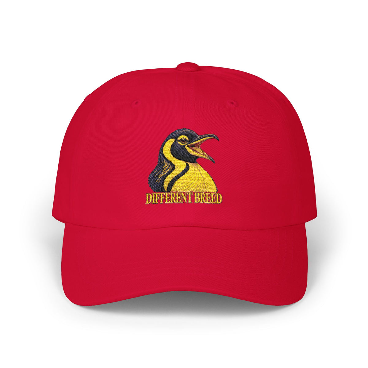 Penguin Logo Dad Cap - Embroidered 'Different Breed' Baseball Hat