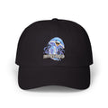 Dad Cap – Blue Wave Skull "Defiant Breed" Embroidered Baseball Hat