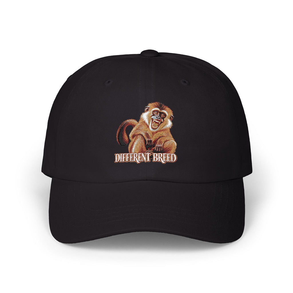 Classic Dad Cap — Embroidered Monkey "Different Breed" Baseball Hat