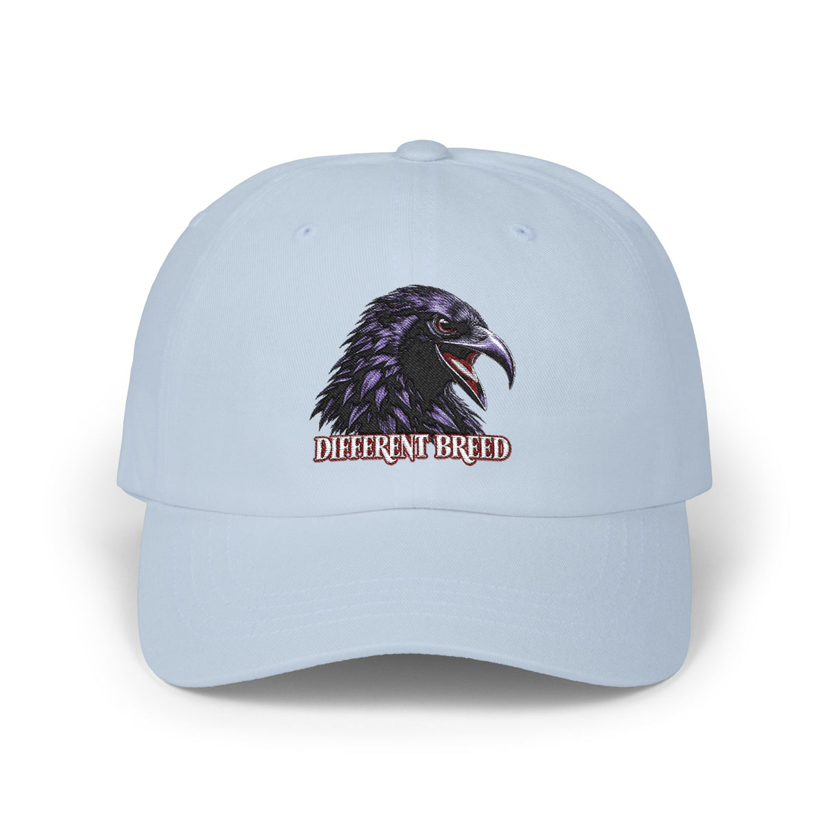 Dad Cap — Raven Head "Different Breed" Embroidered Hat