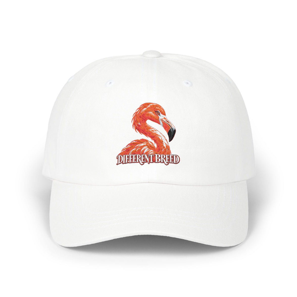 Flamingo Embroidered Dad Cap — 'Perfect Breed' Casual Baseball Hat