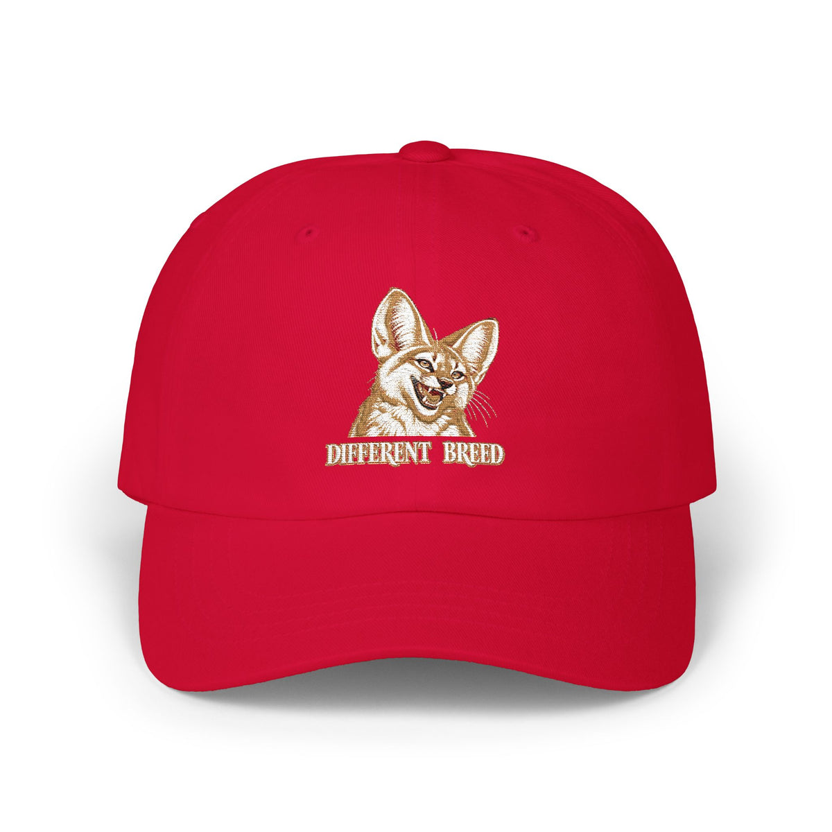 Embroidered Fennec Fox Dad Cap — 'Different Breed' Cute Animal Baseball Hat