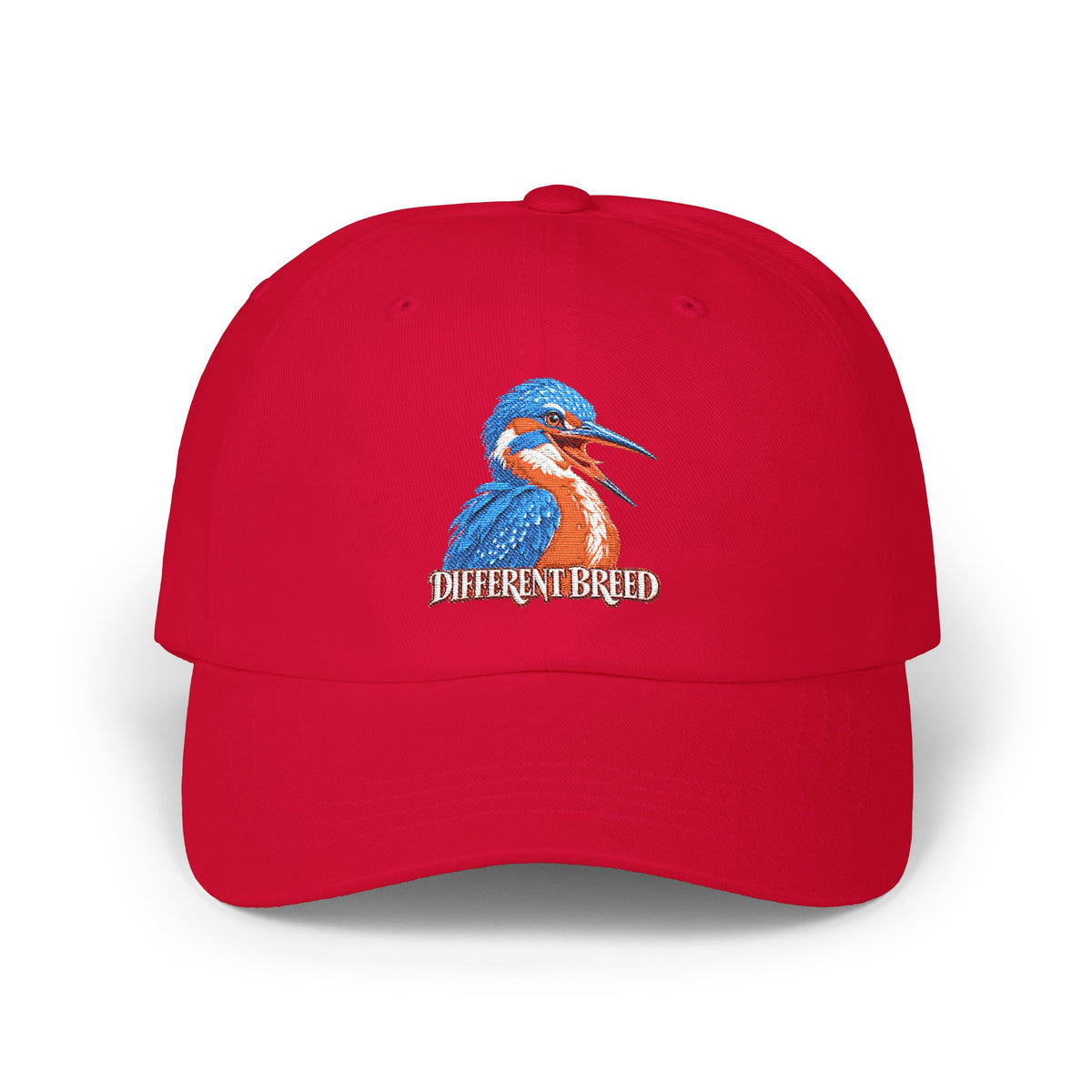 Kingfisher Dad Cap – 'Different Breed' Embroidered Bird Baseball Hat