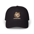 Wolf Embroidered Dad Cap — Classic White Hat with Howling Wolf Design