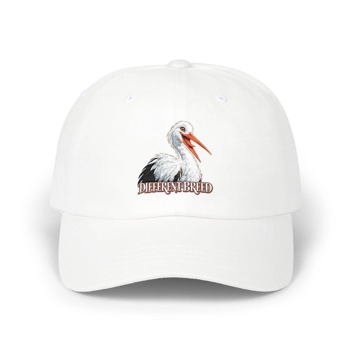 Dad Cap — Embroidered Pelican "Here for the Bird" Hat