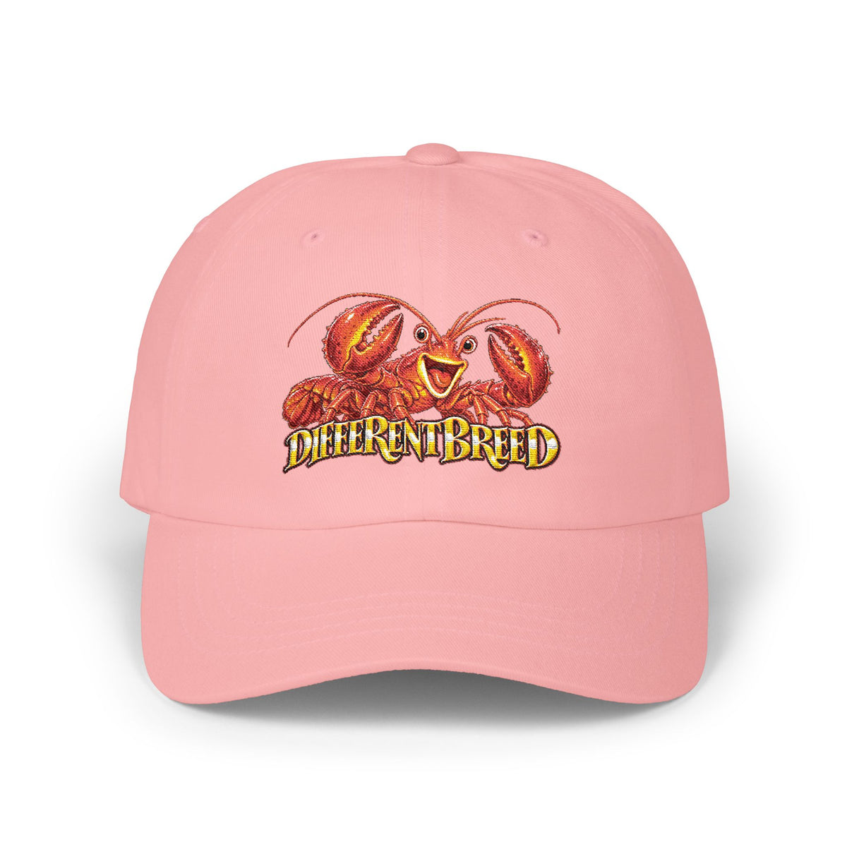 Dad Cap – 'Different Breed' Cartoon Lobster Embroidered Hat