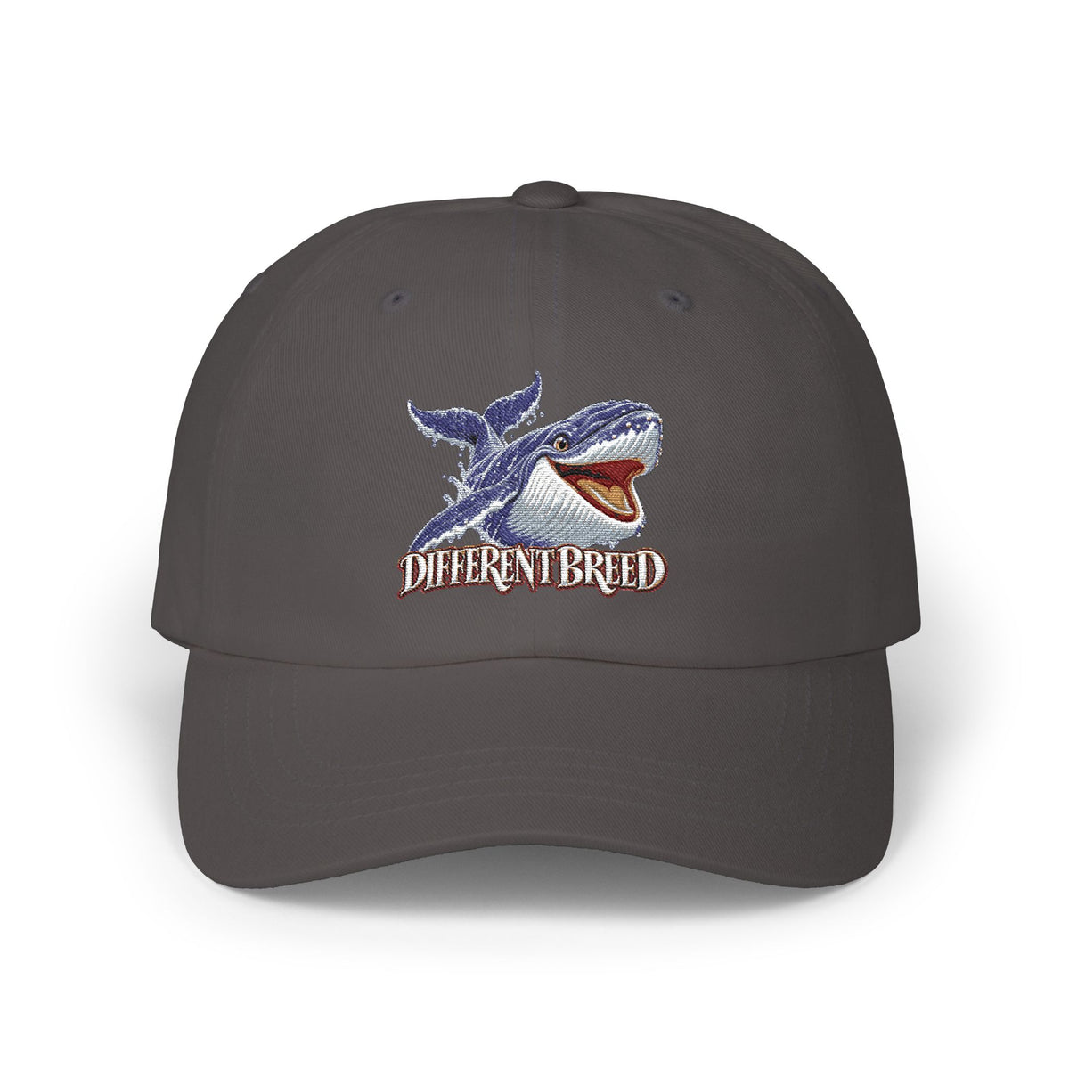 Dad Cap — Whale Graphic "Different Breed" Embroidered Hat