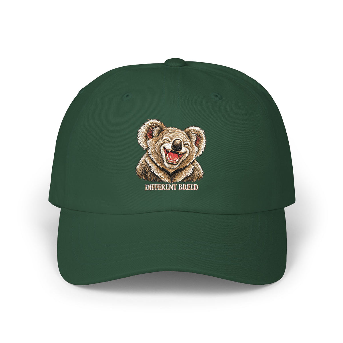 Bear Smile Classic Dad Cap — Embroidered Cute Teddy Hat