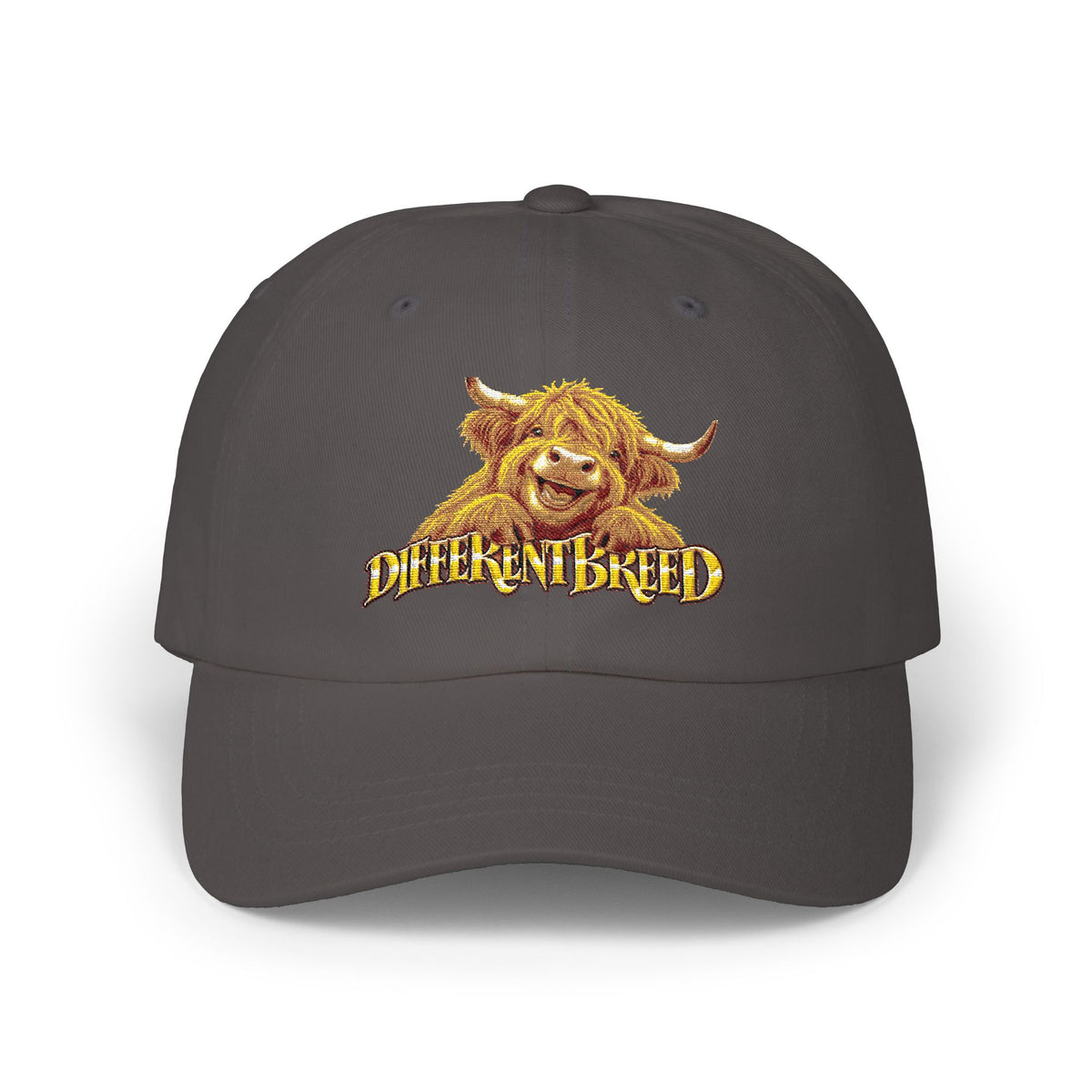 Dad Cap - 'Different Breed' Highland Cow Embroidered Hat
