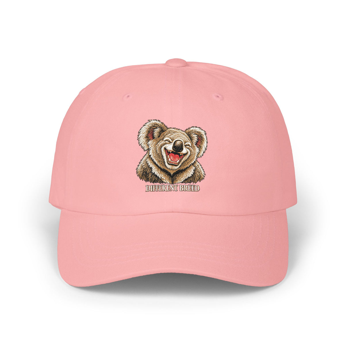 Bear Smile Classic Dad Cap — Embroidered Cute Teddy Hat