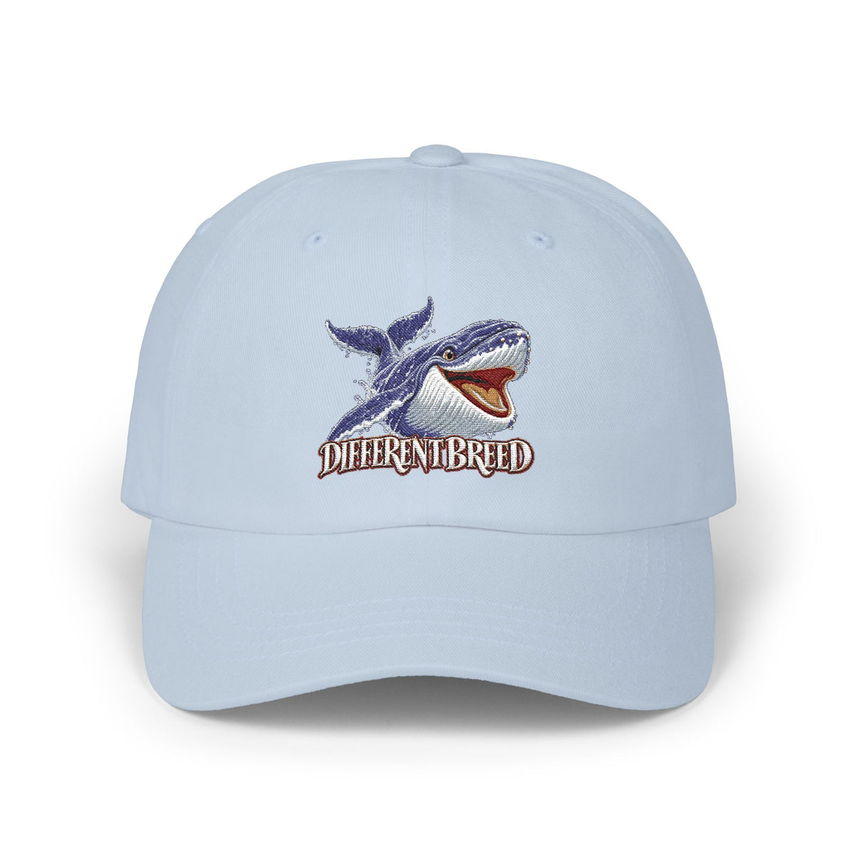 Dad Cap — Whale Graphic "Different Breed" Embroidered Hat